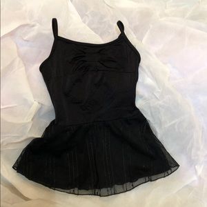 Girls dance leotard with attached skirt